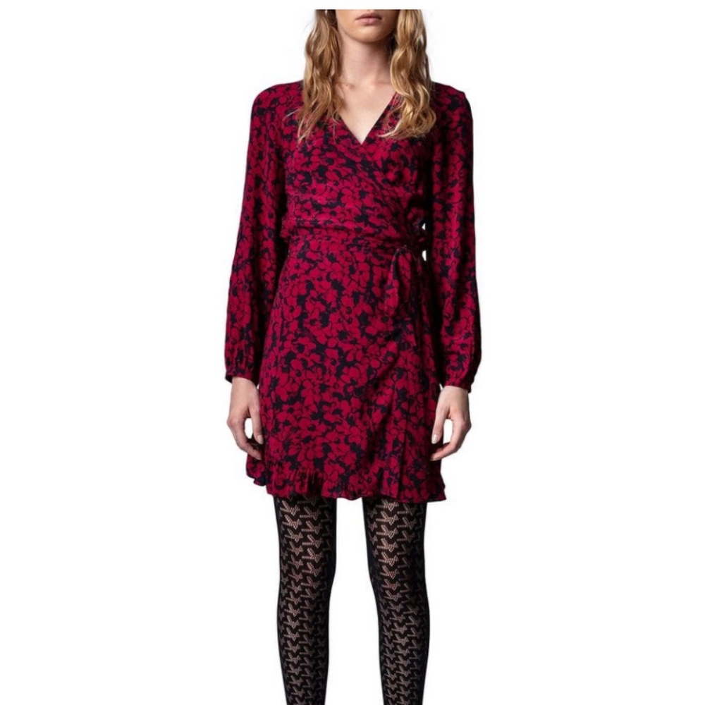 Zadig and Voltaire: Russo Bico wrap dress size M